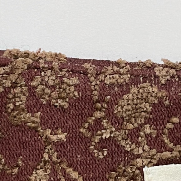VTG Talbots Brocade Vest Women’s Size 8 Buttons Burgundy Tan Rayon Blend Lined - Picture 8 of 11
